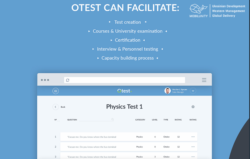 Otest - Test System Development screenshot 1